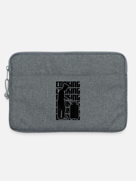 Kochen - Laptoptasche 13" - Grau meliert