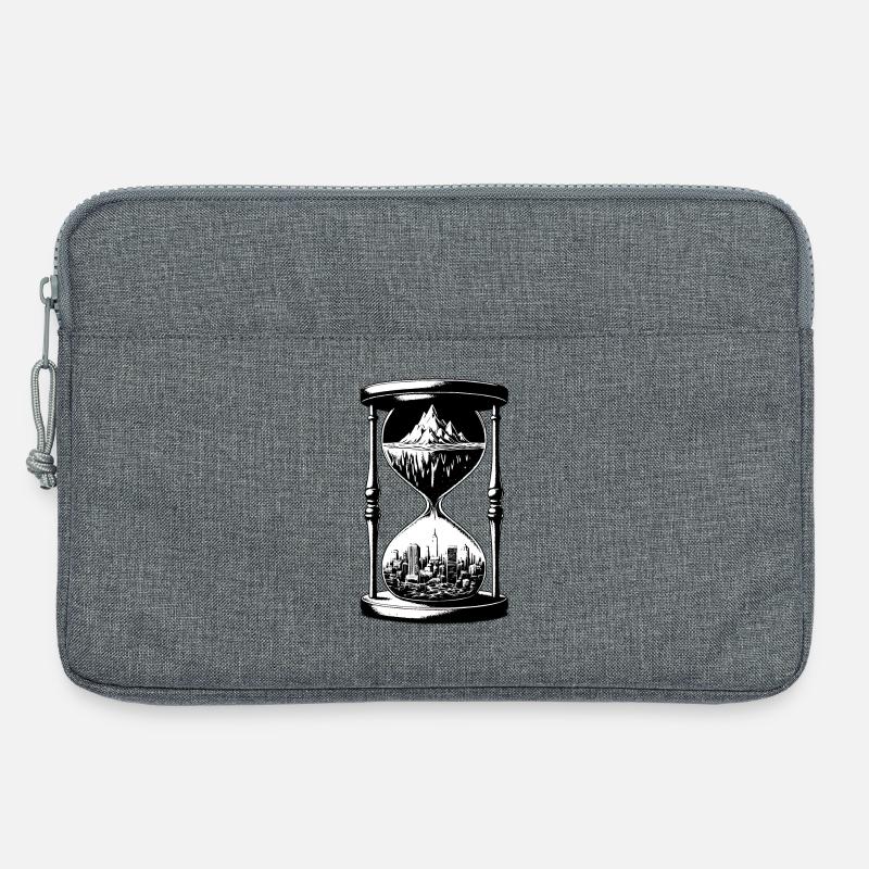 Sanduhr16 - Laptoptasche 13" - Grau meliert