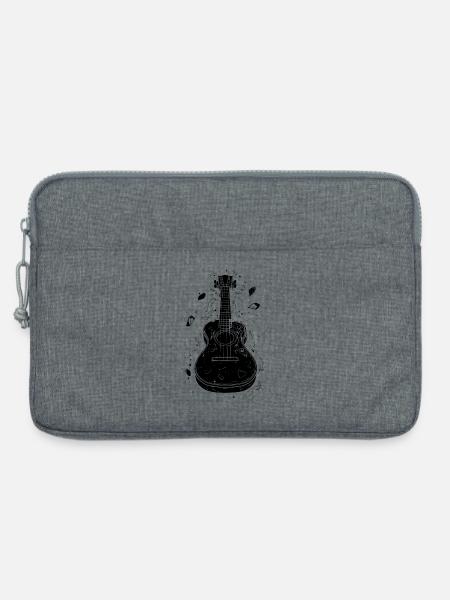 Ukulele Skizze - Laptoptasche 13" - Grau meliert