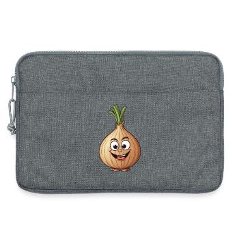 Cartoon onion perfect gift - Laptop bag 13" - heather grey - Front