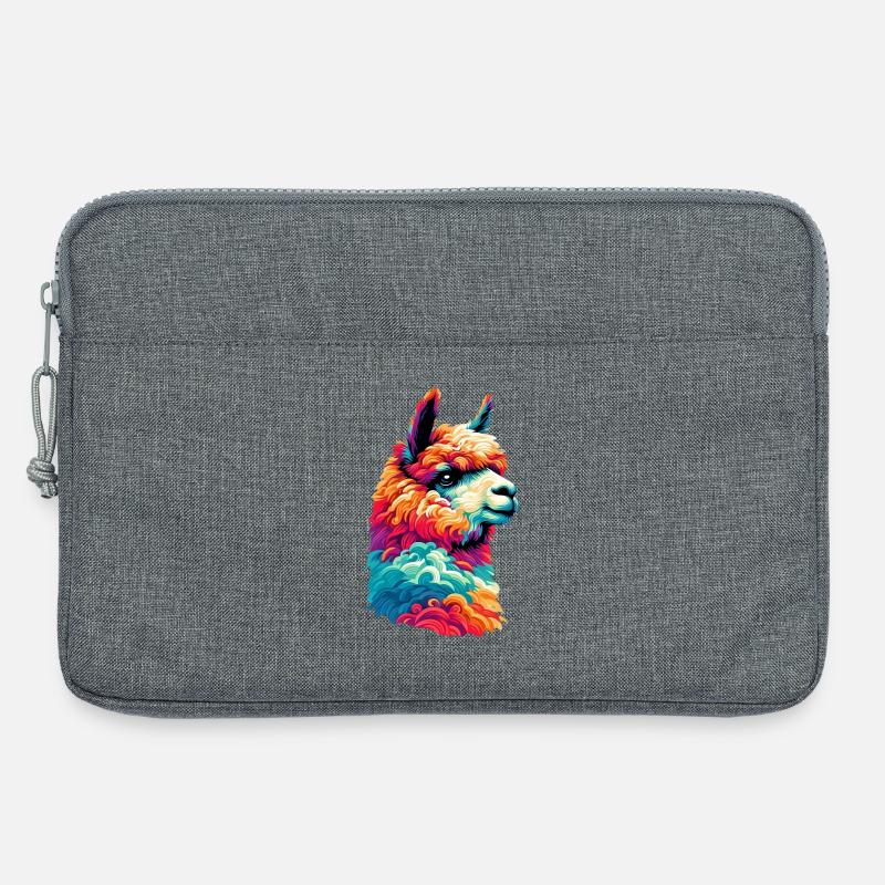 Alpaka - Laptoptasche 13" - Grau meliert