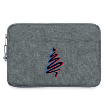 Schatten spendende Tanne - Laptoptasche 13" - Grau meliert - Vorne