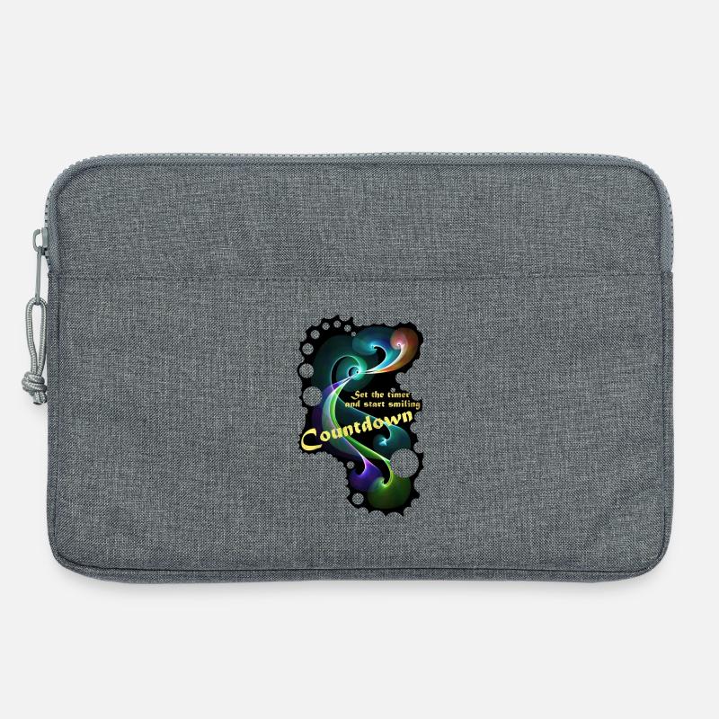 Countdown Smiling timer - Laptop bag 13" - heather grey