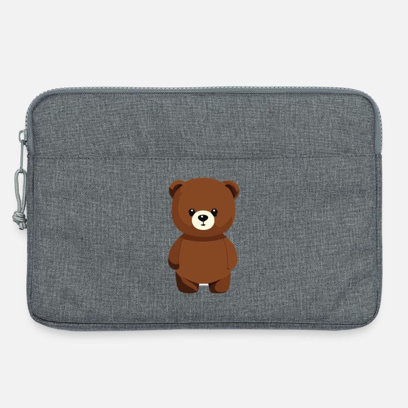 Karikatur Bär - Laptoptasche 13" - Grau meliert
