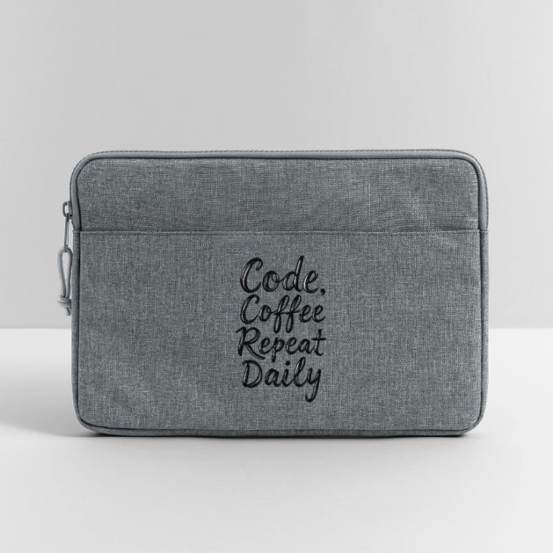 Code Sleep Debug Repeat Programmer Shirt Sacoche pour ordinateur portable 13 pouces
