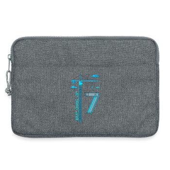 Building Up 7. Geburtstag Kran - Laptoptasche 13" - Grau meliert - Vorne