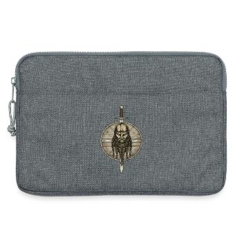 Légende viking viking marin Odin Raven Fighter - Sacoche pour ordinateur portable 13 pouces - gris chiné - Devant