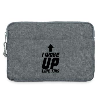 I Woke up Like This - Laptoptasche 13" - Grau meliert - Vorne