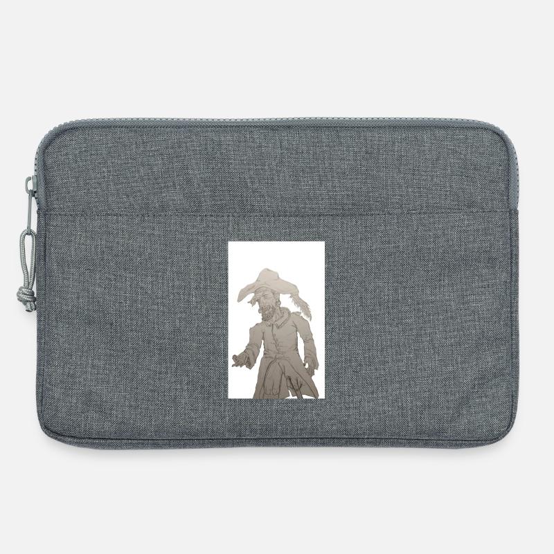 Greedy Pirate (graphite) - Laptop bag 13" - heather grey
