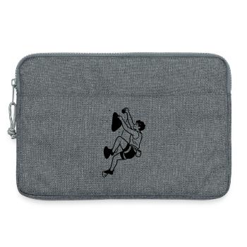 bouldern - Laptoptasche 13" - Grau meliert - Vorne