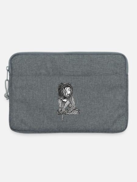 Nasenaffe - Laptoptasche 13" - Grau meliert