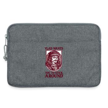 Vlad Wants You to Stick Around - Laptop bag 13" - heather grey - Front