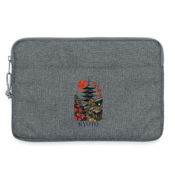 Kyoto Japan Pagoda Street Art - Laptoptasche 13" - Grau meliert - Vorne