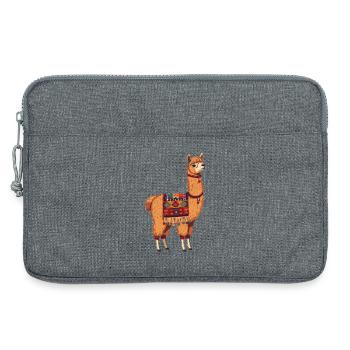 No drama, just llama - Laptop bag 13" - heather grey - Front