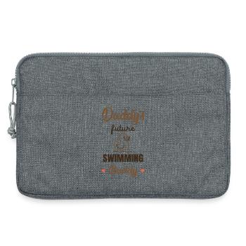 Papas zukünftiger Schwimmfreund - Laptoptasche 13" - Grau meliert - Vorne