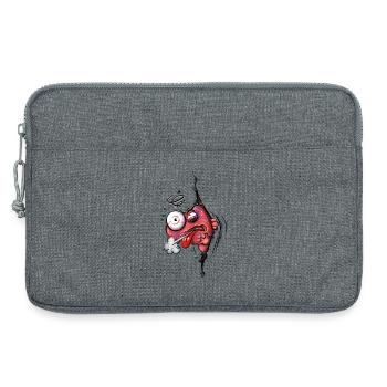 Herzattacke - Laptoptasche 13" - Grau meliert - Vorne