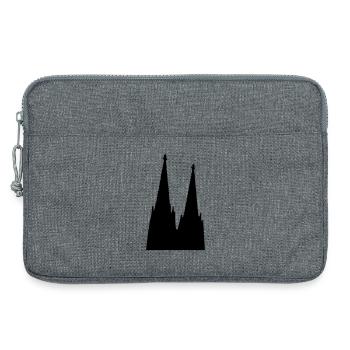 Der Kölner Dom in Köln - Laptoptasche 13" - Grau meliert - Vorne
