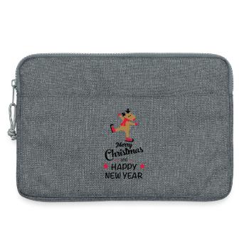Noël - Sacoche pour ordinateur portable 13 pouces - gris chiné - Devant