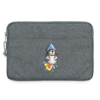 Neuanfang - Rakete - Comic - Laptoptasche 13" - Grau meliert - Vorne