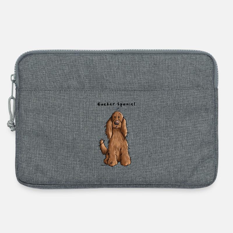 Der Cocker Spaniel - Laptoptasche 13" - Grau meliert