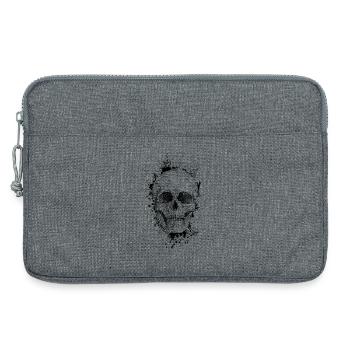 Skull - Laptop bag 13" - heather grey - Front