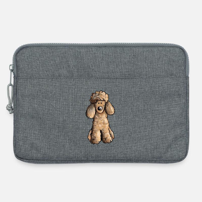 Süßer Pudel - Laptoptasche 13" - Grau meliert