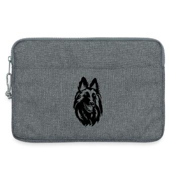 Tervueren Kopf - Laptoptasche 13" - Grau meliert - Vorne