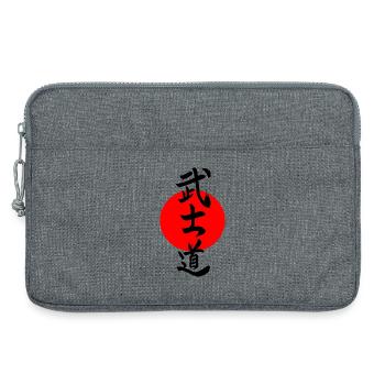 Bushido Kanji - Laptoptasche 13" - Grau meliert - Vorne