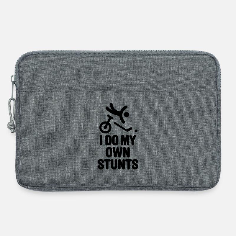 Ich mache meine eigenen Stunts Einrad Hockey Einrad Einrad - Laptoptasche 13" - Grau meliert