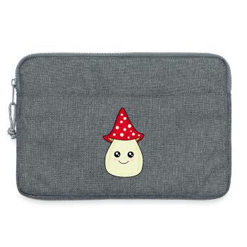 Kawaii Pilz Kawaii Chibi Kawaii Manga - Laptoptasche 13" - Grau meliert - Vorne