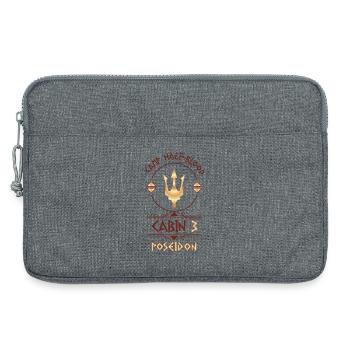 Cabin #3 in Camp Half Blood, Child of Poseidon - Laptop bag 13" - heather grey - Front