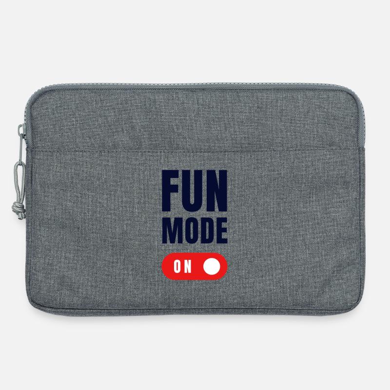 FUN MODE ON - Laptop bag 13" - heather grey