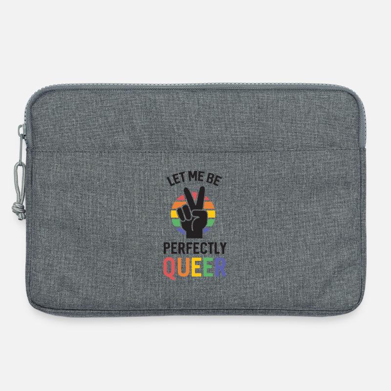 Pride Month - Lass mich perfekt queer sein - Laptoptasche 13" - Grau meliert