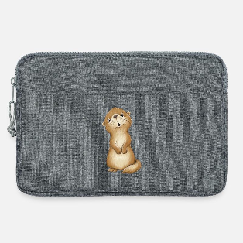 Süsser Otter - Laptoptasche 13" - Grau meliert