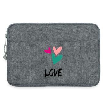 VALENTINSTAG. Junggesellinnenabschied. ICH LIEBE DICH. ICH LIEBE DICH. LIEBE - Laptoptasche 13" - Grau meliert - Vorne