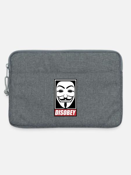 disobey | Farben änderbar - Laptoptasche 13" - Grau meliert