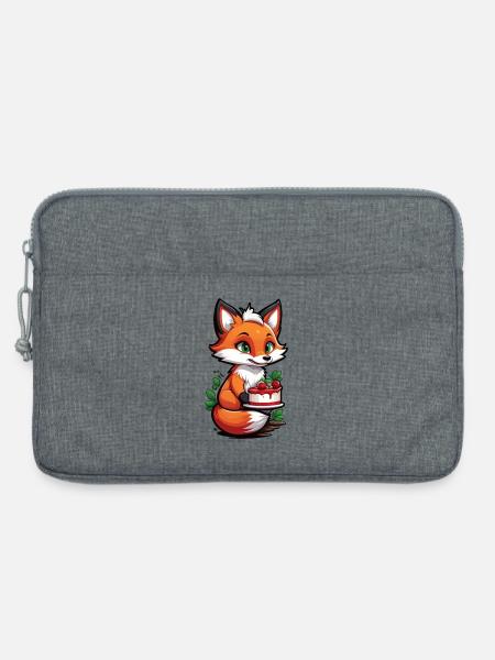 Foxy Cake Delight - Laptoptasche 13" - Grau meliert