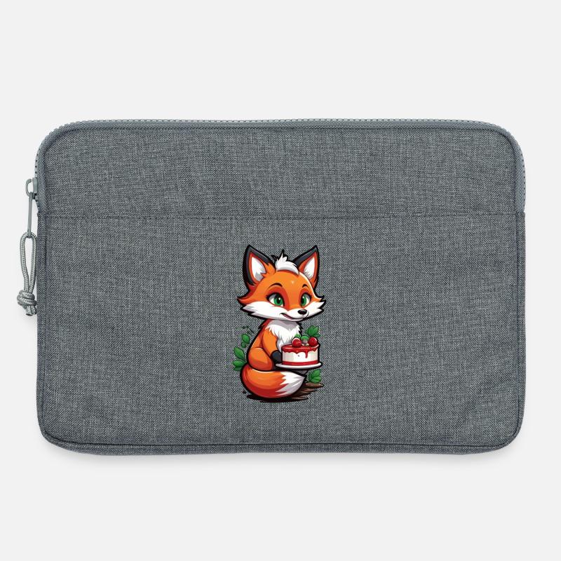 Foxy Cake Delight - Laptoptasche 13" - Grau meliert