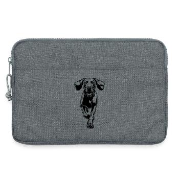 Weimaraner - Laptop bag 13" - heather grey - Front