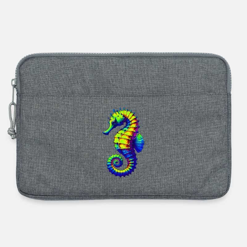 Seepferdchen - Laptoptasche 13" - Grau meliert