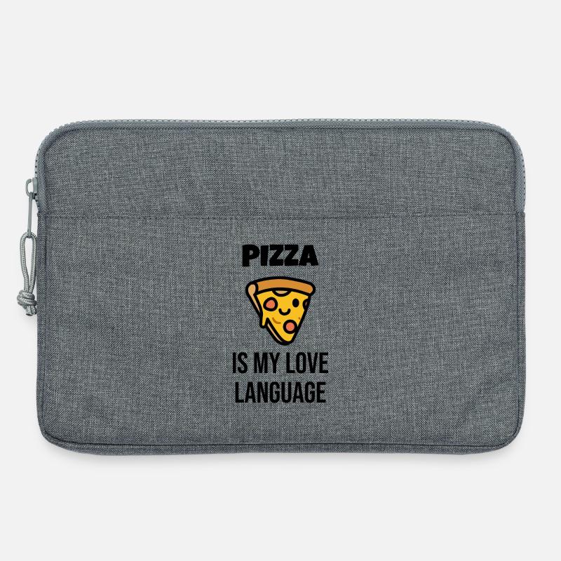 Pizzastück Charakter - Laptoptasche 13" - Grau meliert