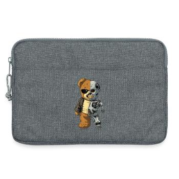 Ours Robot Cyborg - Sacoche pour ordinateur portable 13 pouces - gris chiné - Devant