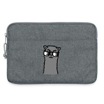 Lama Cool Sonnenbrille Alpaka Selbstgefällig Kerl - Laptoptasche 13" - Grau meliert - Vorne