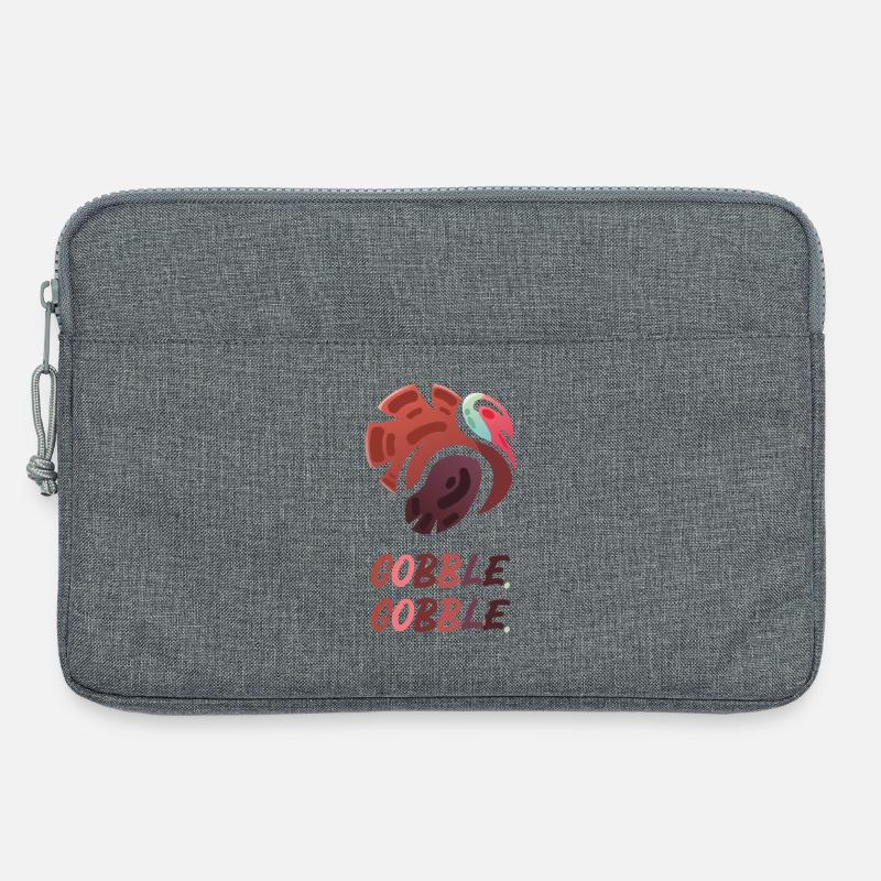 Gobble Gobble – Funny Turkey Design - Laptoptasche 13" - Grau meliert