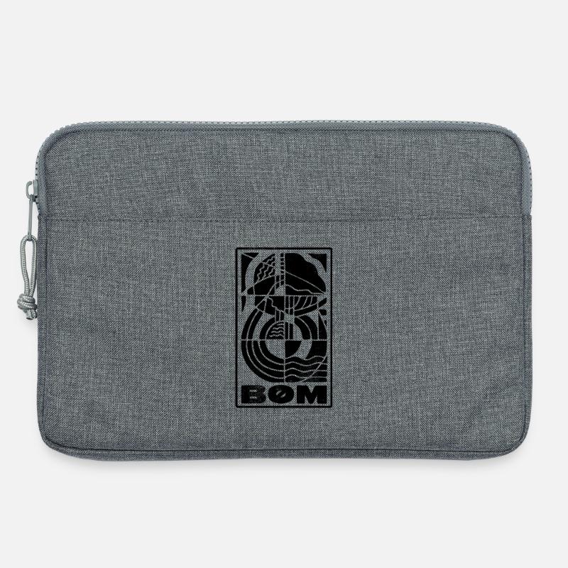 Logo - lang, negativ - Laptoptasche 13" - Grau meliert