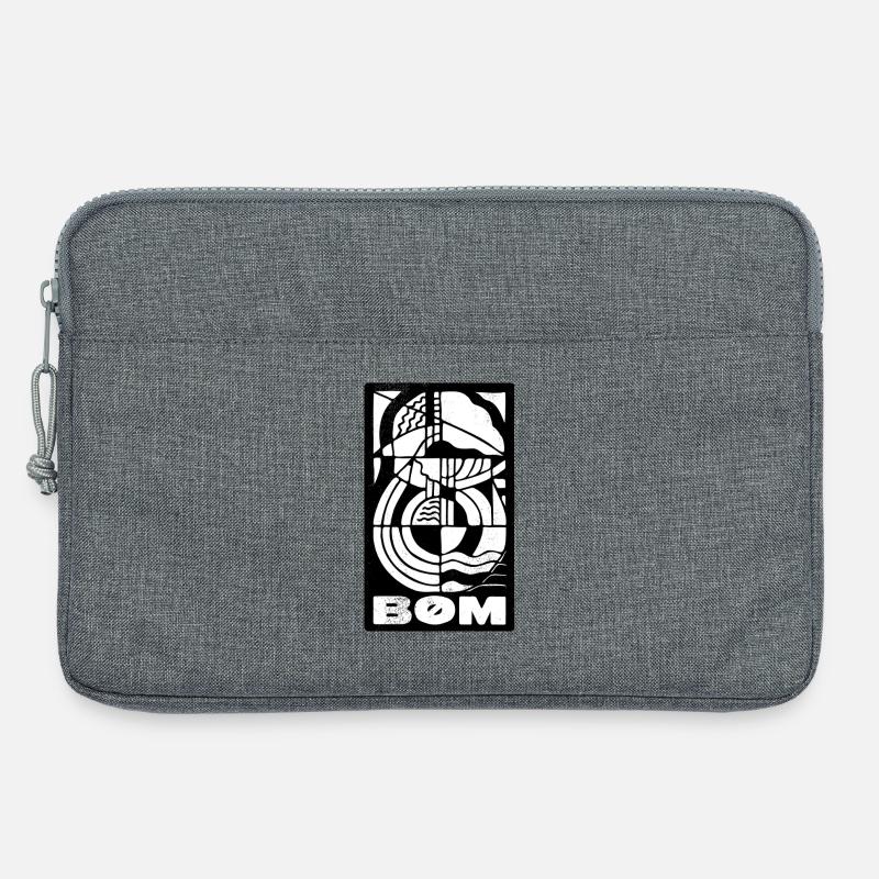 Logo - lang sw - Laptoptasche 13" - Grau meliert