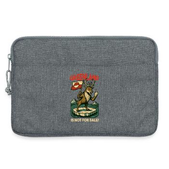 Le Groenland n’est pas à vendre. Caribou. - Sacoche pour ordinateur portable 13 pouces - gris chiné - Devant