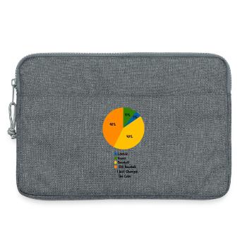 Humorvolles Baseball-Tortendiagramm Prioritätsdesign - Laptoptasche 13" - Grau meliert - Vorne