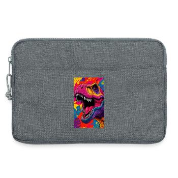 dinosaure - Sacoche pour ordinateur portable 13 pouces - gris chiné - Devant