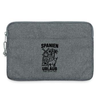 Spanien Urlaub - Laptoptasche 13" - Grau meliert - Vorne